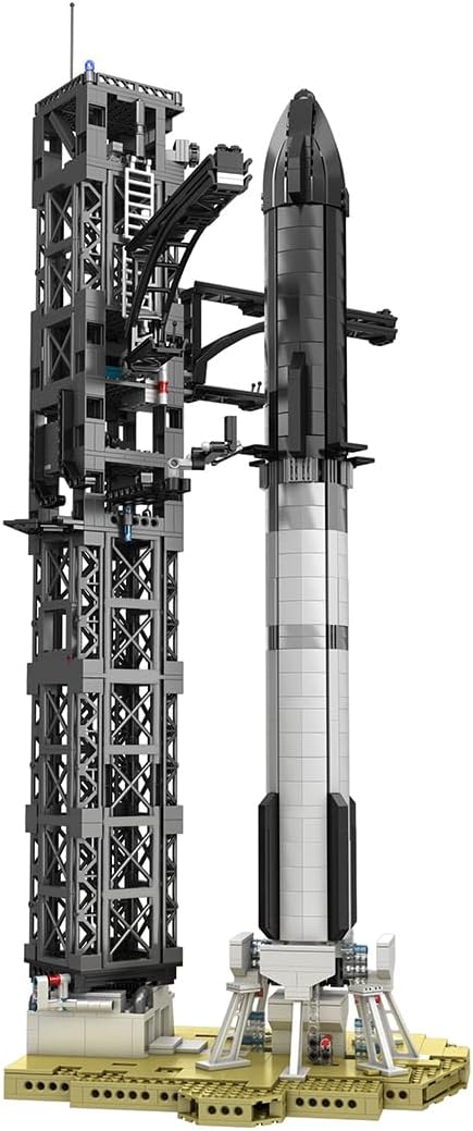 Space Rocket Building Blocks Set, Starship Model Kit, 1778 Pieces