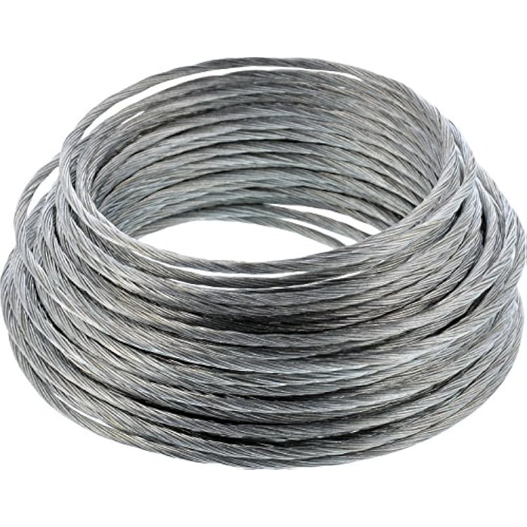 Hillman Steel Wire Rope Picture Hanging Wire, 25, Corrosion Resistant, Holds 30 lbs, Ideal for Crafts & DIY, Silver | 121110