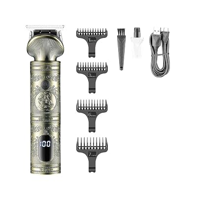 Professional Hair Clippers for Men, Hair Clipper T9 Hair Trimmer Vintage Hair Cutting Machine Metal Detachable Blade Travel Lock Clippers for Men