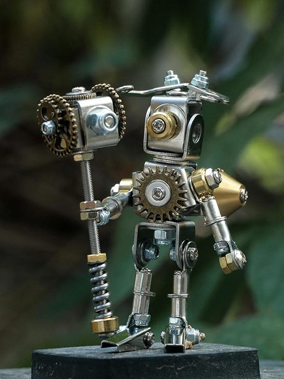 Mechanical Blind Box Series Mechanical Saints Series Retro Metal Wind Handcuffed Machine Alpha Blind Box Boys Gift-All Boxes (with Tools)_Small Metal
