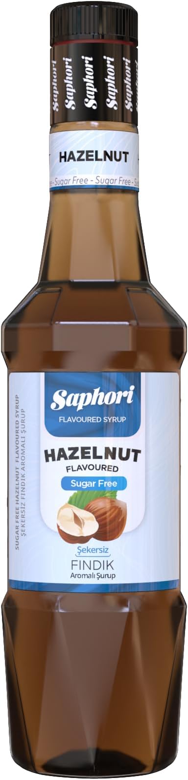 Saphori Cocktail Syrup Coffee Syrup 700 ML Aroma, Flavoring syrup, Flavoring for Sodas and Teas (Sugar-Free Hazelnuts)
