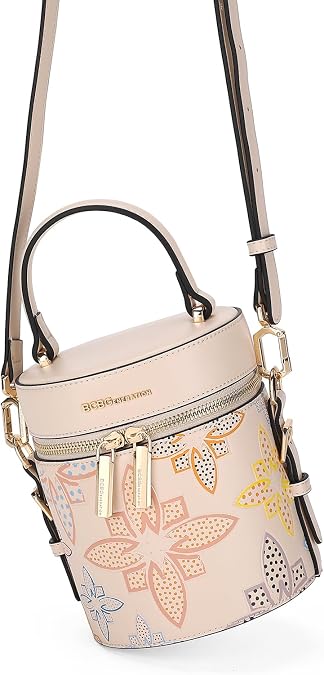 BCBG Generation Barrel Top Handle Bag for Women, Cylinder Shoulder Bag