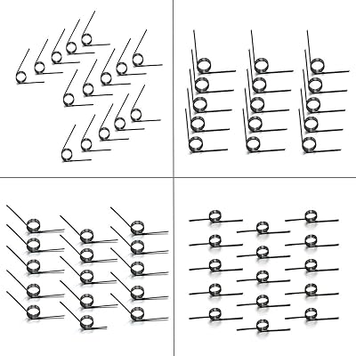 Metal Springs 60pcs 1.2mm WD Stainless Steel Mini Torsion Spring 6090120180 Degree V-Shaped Torsion Springs Set Assorted