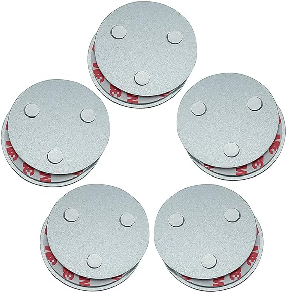 Magnetic Smoke Detector Installation Tool,Quick and Easy Fastening Ceiling Mounted Kit for Smoke Alarm,No Need Drill 10 Seconds Install Smoke Sensors (5pcs) cakuuma