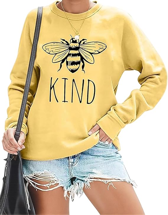 Teacher Sweatshirt for Women: Be Kind Shirt Kindness Inspirational Tops
