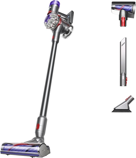 Dyson V8 Plus Cordless Vacuum, Cleans Hard Floors and Carpets, Detangles, Converts to Handheld, 115AW, 2 Power Modes, Up to 40 Minutes1