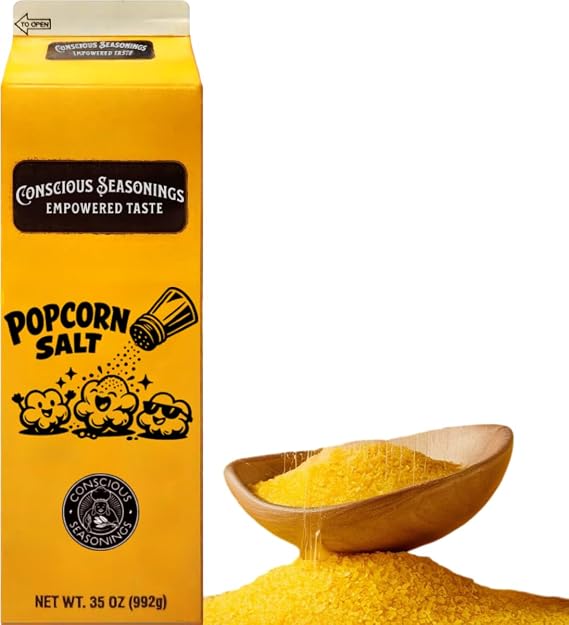 Popcorn Seasoning Salt 35oz - Salty & Buttery Flavor - Tasty Explosion Salt