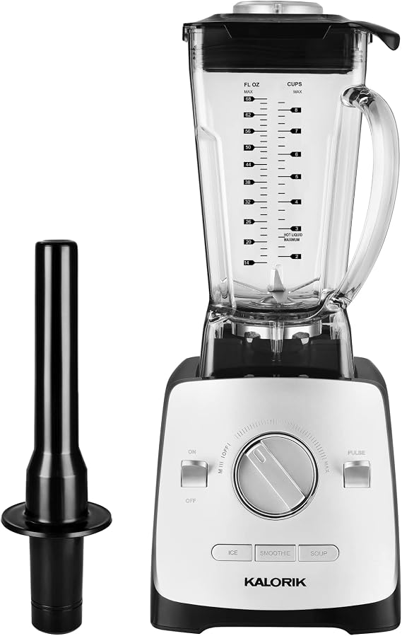 Kalorik BL 44440 S 1800W Peak, High-Powered Blender, Silver