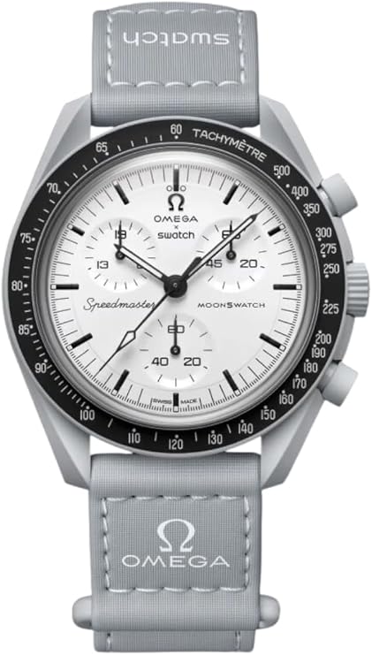 Swatch Moonswatch Omega x 1965 Bioceramic Wrist Watch, Gray