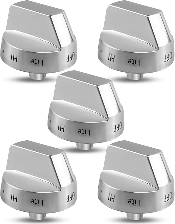DG94-01316A Range Surface Burner Knob Fit for Samsung, 5 Pack