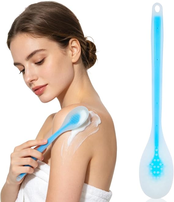 GALPADA Lotion Applicator for Back Long Handled Body Lotion and Cream Applicator Wand for Self Application Gentle Touch Soft Comfort Secure Grip Multiuse