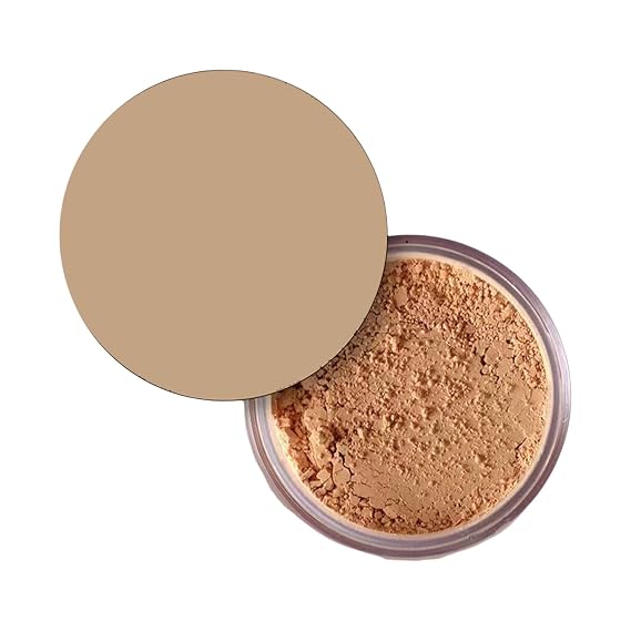 Oil-Free Loose Face Powder - Lightweight Matte Setting Powder to Smooth Complexion, 1 Piece Heat One Size