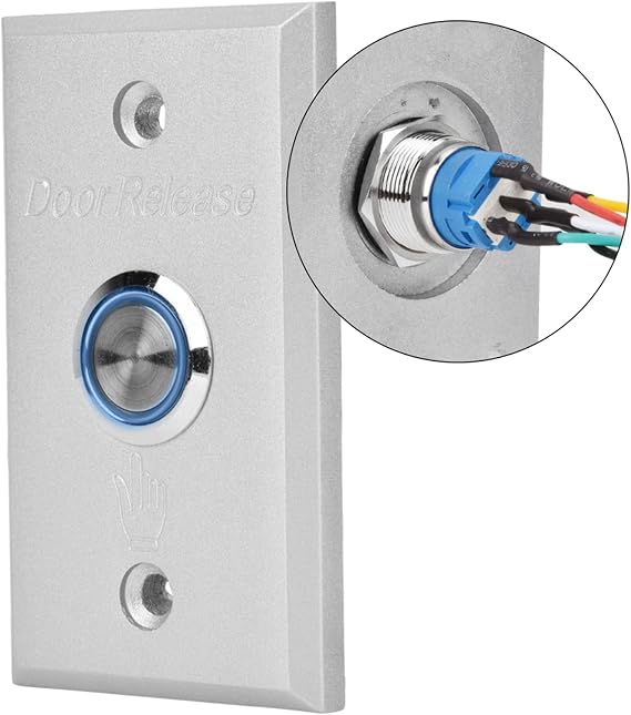 Door Access Control System Exit Button Door Push Release Switch With Indicator Light