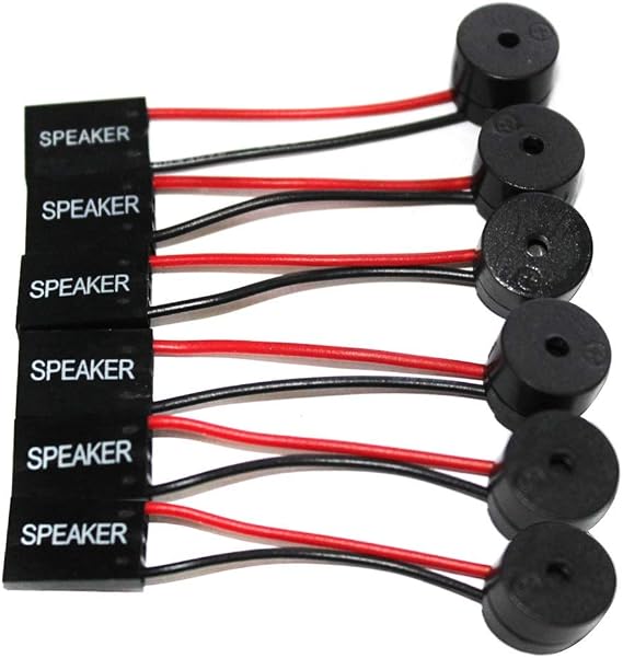 12 Pack Computer Buzzer PC Mainboard Case Internal BIOS Beep Code Internal Speaker Buzzer for Desktop PC Computer Arduino Connector Plug