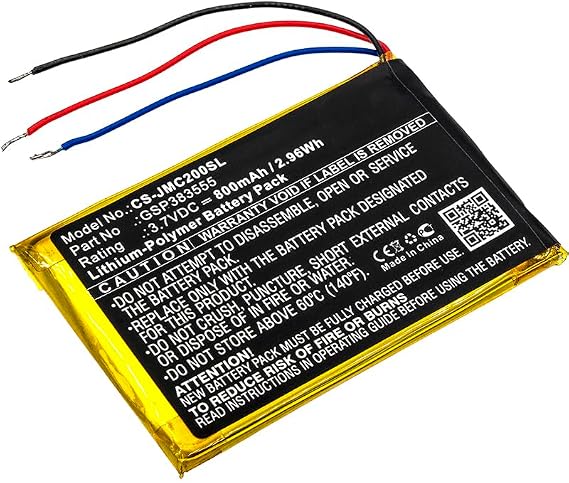 ALLC Replacement Battery for JBL Clip 2/Clip 2 AN/CLIP2BLKAM/CS056US/P04405201,PN:GSP383555,800mAh