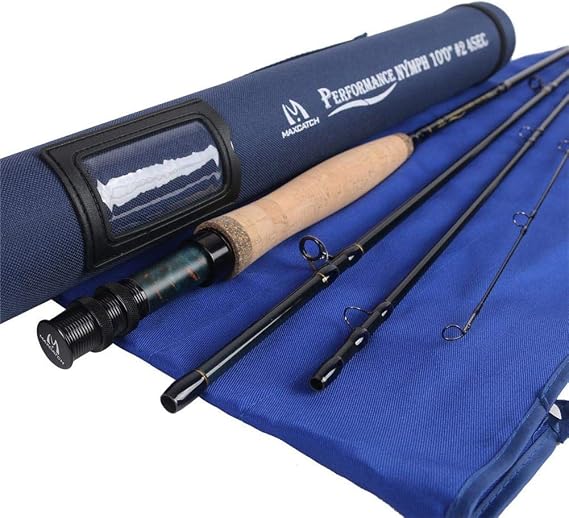 M MAXIMUMCATCH Maxcatch Performance Nymph Fly Fishing Rod in 2/3/4wt: 10ft/11ft, IM10 Carbon, AAA Cork Handle, Rod Tube and Combo Set Available
