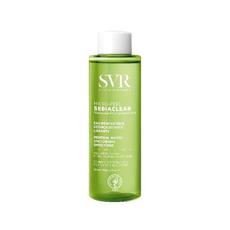 SVR - Sebiaclear Micro Peel - Sebiaclear Range - Renewing Exfoliant and Flawless Water - For Sensitive Acne Prone Skin - Niacinamide 4% PHA Zinc - 150ml