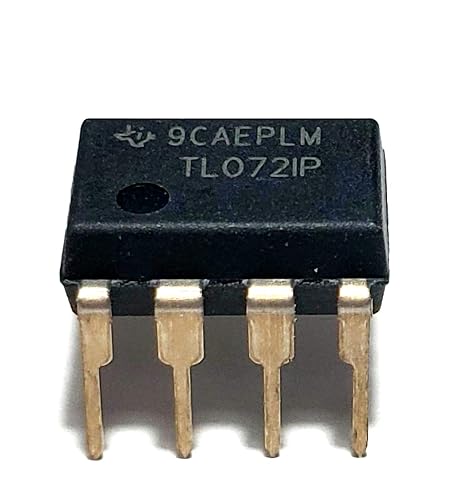 TL072IP TL072 Dual Low-Noise JFET-Input Operational Amplifier Op Amp Breadboard-Friendly IC DIP-8 (1 Piece)