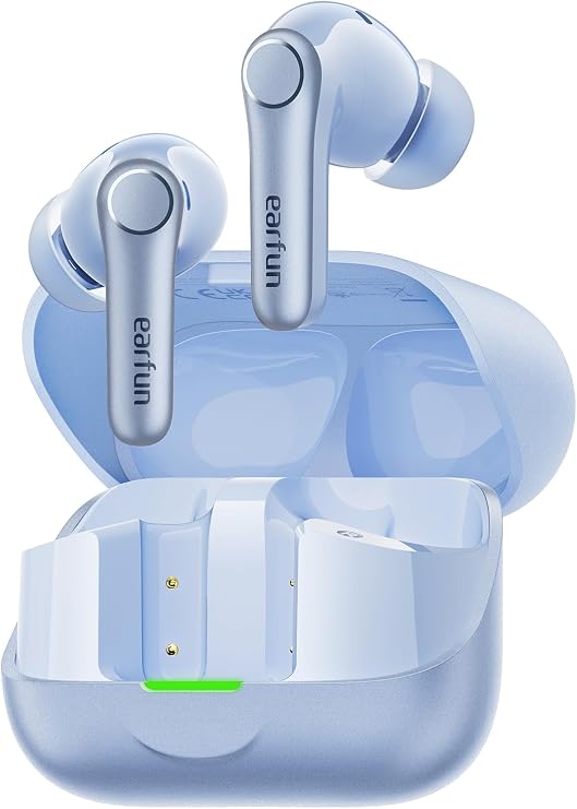 EarFun Air Pro 4+ Adaptive Noise Cancelling Wireless Earbuds, Dual Drivers