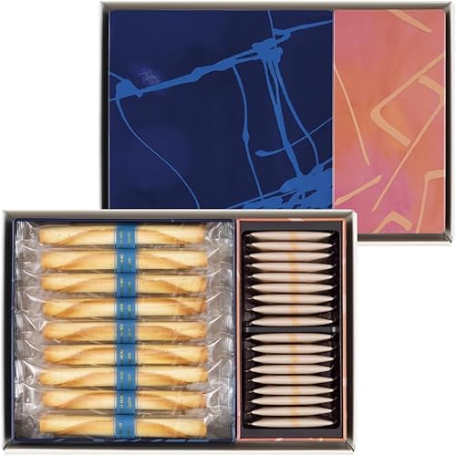 YOKU MOKU Assorted Butter Cookies Assortiment de Biscuits 36 Pieces Japanese Langue de Chat & Variety Gift Tin Premium Confectionery from Japan