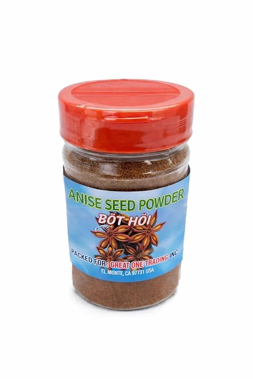 CAF Ground Star Anise Seed Powder, Star Anise Powder, 100% Non-Gmo Sun Dried Star Anise Pods Spice, 2.8oz