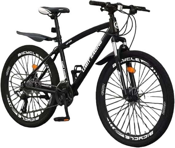 Mountain Bike Complete 24/26 Inch 21/24/27 Speedy Bike Cross Bike Mountain Bike Cross Cant Unisex Adult Teenager Middle School Home Road Racing Lightweight Aluminum Frame