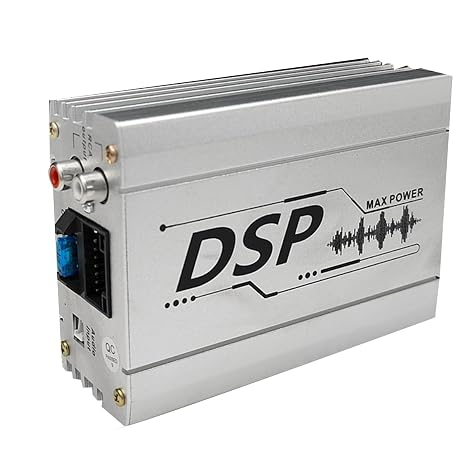 Metal Silver Car DSP Digital Audio Processor Navigation Machine Sound Quality Enhancing Effect 4 in 6 Output DSP Car Power Amplifier, 500424050