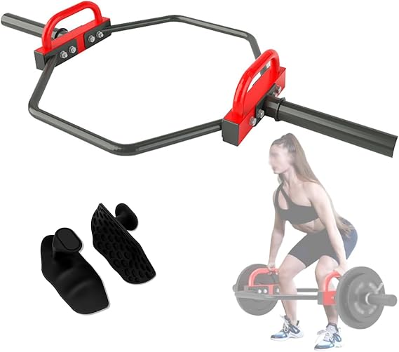 Olympic Trap Bar, Hex Deadlift Squat Bar, Weight lifting Shrug Bars Barbell, Hex Weight Lifting Bar, Olympic Hex Bar for Shoulder Exercises, Farmers Walk, Home Gym Workout(Small hole 2.5cm)