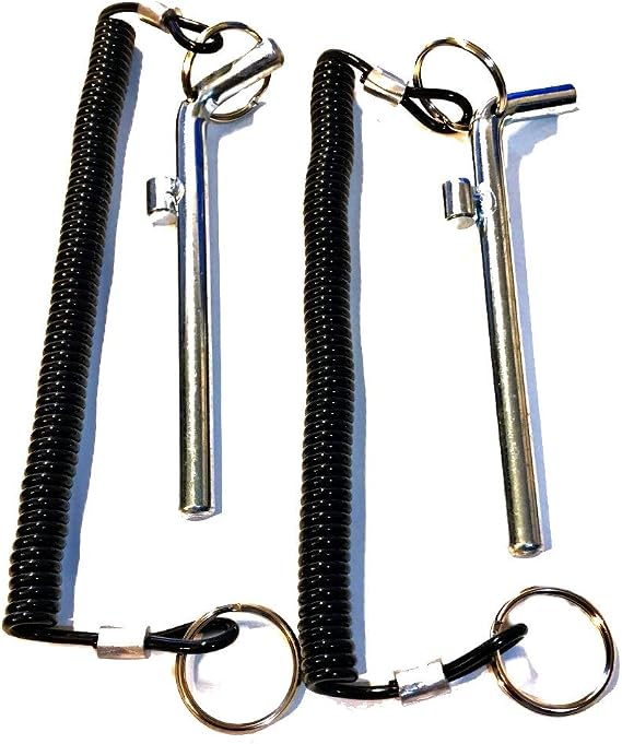 Cotterless Hitch Pins (Pack of 1), Universal Weight Stack SELECTOR Pins, 3/8" Dia x 3-1/2" Grip Length, Chrome PL Steel Shaft, For 15 LB Weight Stack
