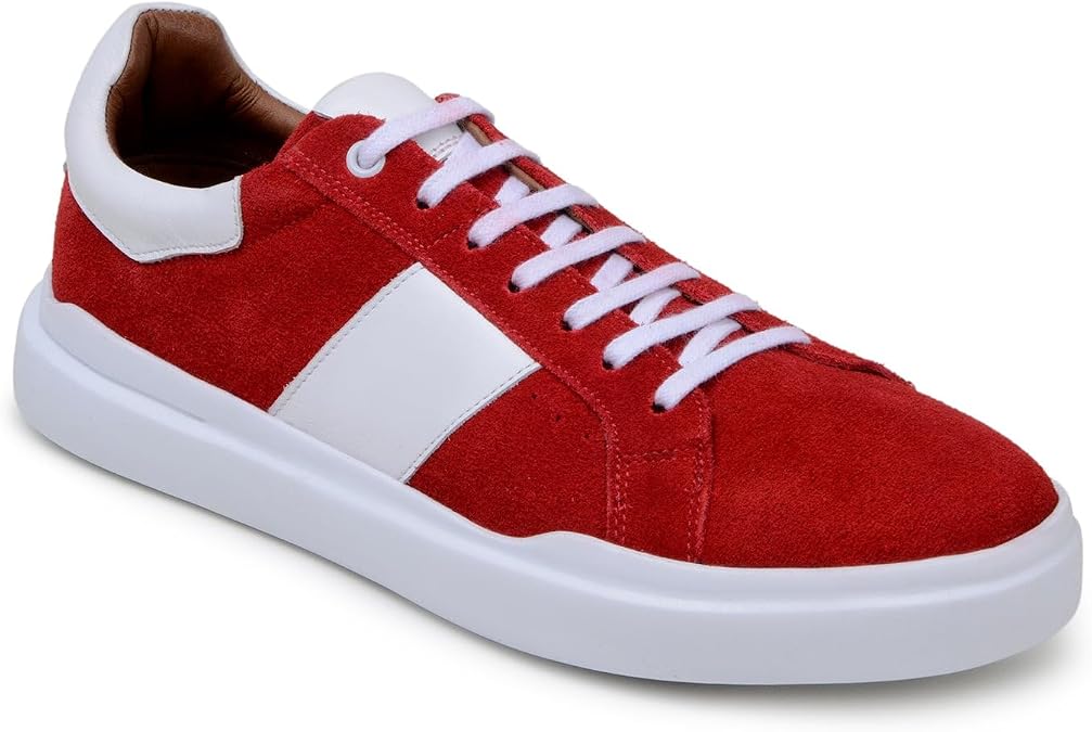 Belvedere Mens Olivier Suede Leather Low-Top Sneakers