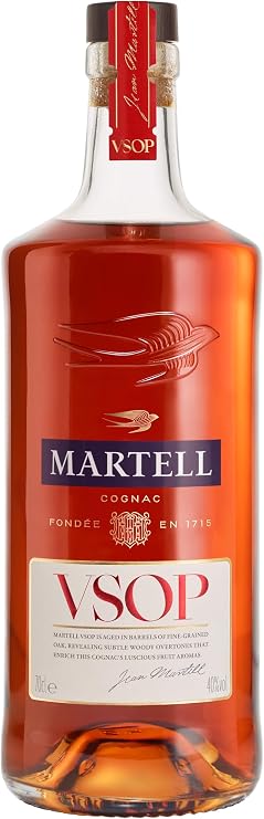 Martell VSOP Red Barrel Cognac, 70 cl (Packing May Vary)