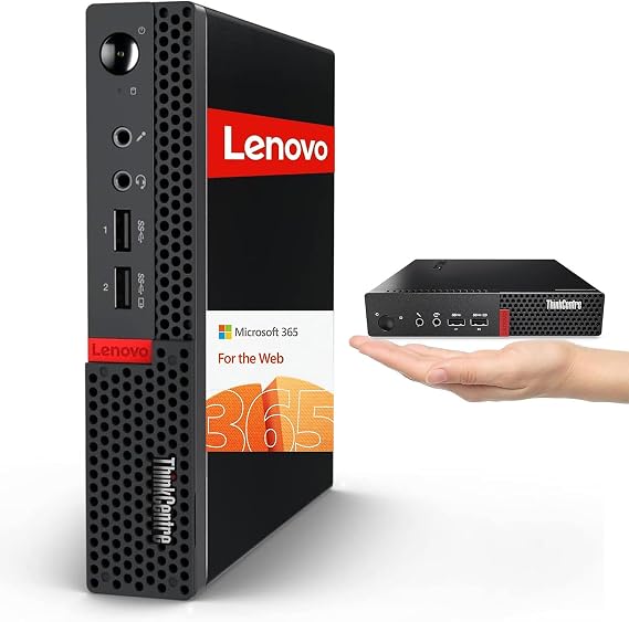 Lenovo ThinkCentre Mini Desktop MFF | Windows 11 | Microsoft 365 for the Web | 16GB RAM-512GB Storage | 2X Display Port | USB 3.1 Gen 1 | RJ-45 | Energy-Efficient Design for Daily Computing