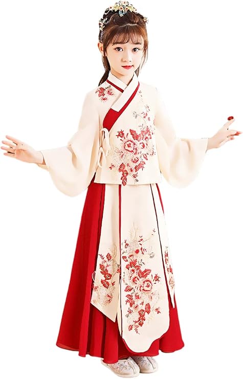 Guzheng Chivalrous Girl Hanfu Served Ru Dresses Tang Suit Fairy Dresses Performance Costumes