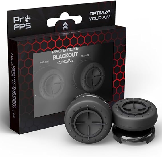 Thumbsticks PS5 PS4 Attachments - Blackout Concave Set