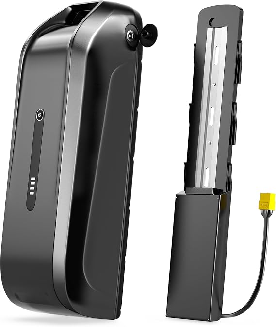 HAILONG 48V 15Ah Universal Battery Power Cell - 1000+ Cycles Waterproof with 5A Fast Adpater, 30A BMS, Spring Lock for 500W-1000W Motors
