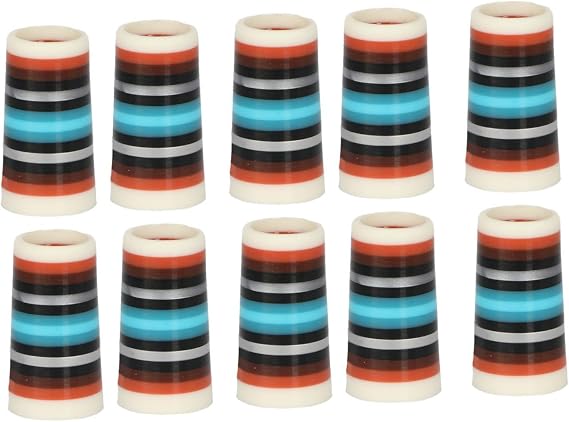 Yiju 10Pcs Golf Iron Ferrules Taper Tip Adapter Size .370 Club Shafts Accessories Gifts for Taper Tip Iron Wedge for Sports