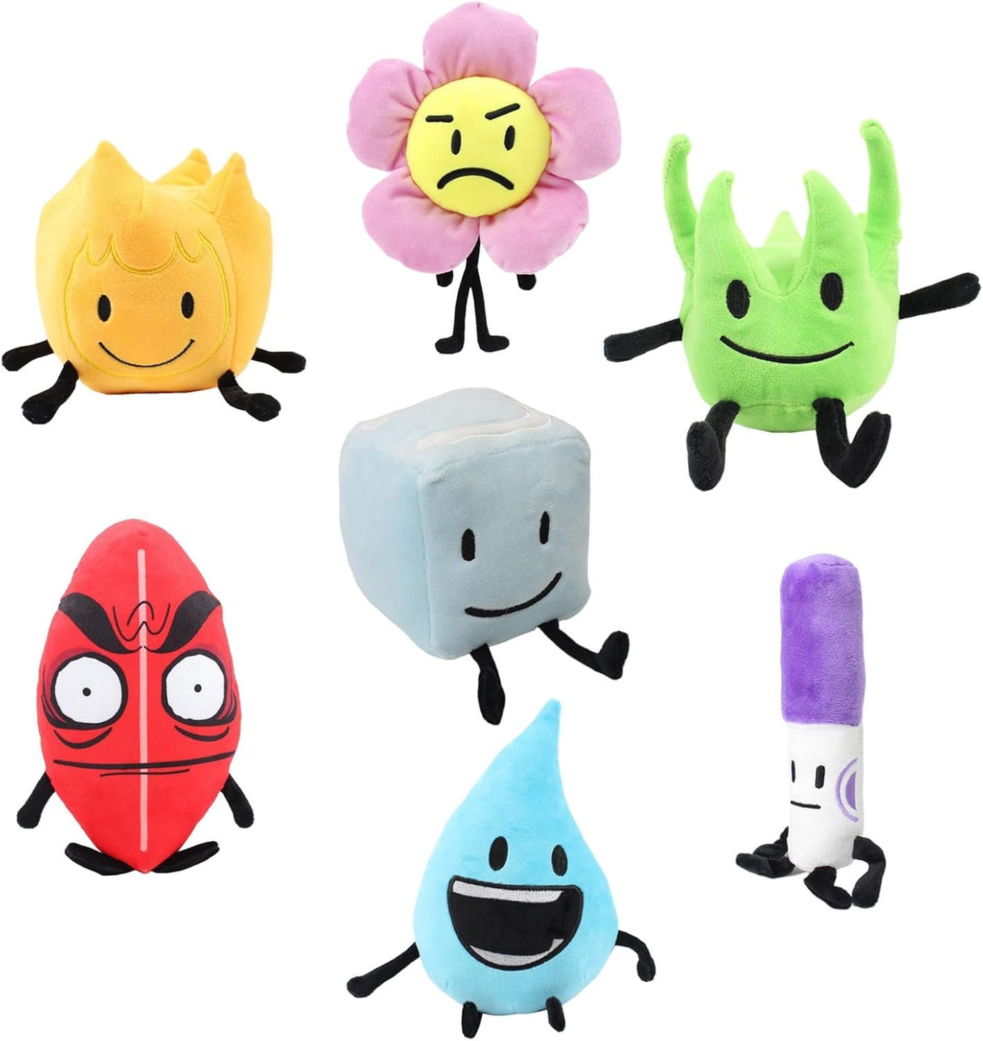 Bfdi Soft Plush Battle Ornament Modern Dream Island Decorative Cushion Pillow Stress Relief Home Decor