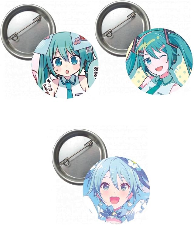 Hatsune Miku Pjsekai Project Sekai Colorful Anime Buton Rozet 3 Adet 37Mm
