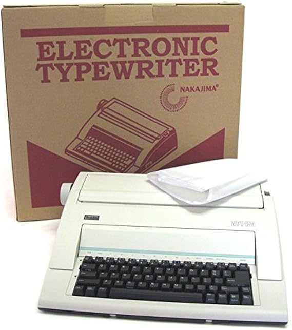 Nakajima WPT-150 Typewriter with Dust Cover Not Recomended for Office Use