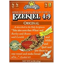 Food For Life Ezekiel 4:9 Organic Sprouted Whole Grain Cereal, Original, 16-Ounce Boxes (Pack of 6)