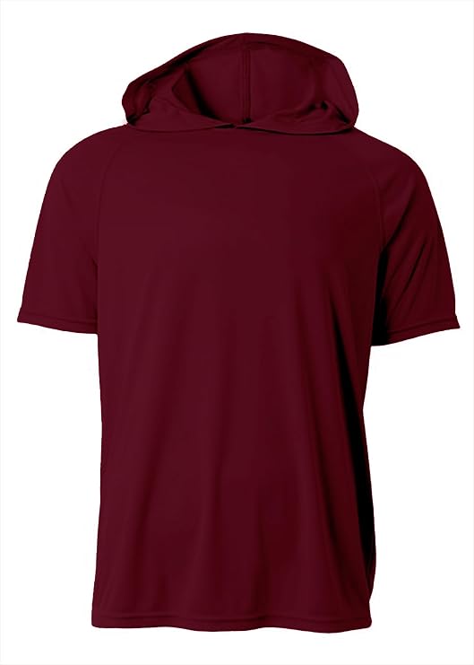A4 NB3408 Youth Short Sleeve T-Shirt Lightweight Cooling Performance Hooded Tee