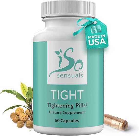 IsoSensuals TIGHT Vaginal Tightening Pills Rejuvenate and Balance Naturally with Maca, Kacip Fatimah, and Fenugreek 1 Bottle