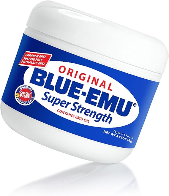Blue-Emu Original Super Strength Cream, Soothing Muscle & Joint Support, 4 Oz