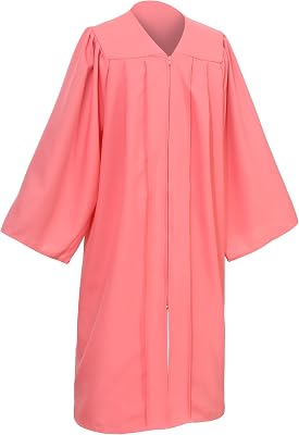 Unisex Matte Graduation Gown for High School and Bachelor Choir Robes for Church