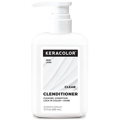 Keracolor Clenditioner Cleansing Conditioner, Color-Safe | Color protecting, no-lather hair wash gently cleanses, prevents fade, keratin, shea butter & coconut oil, for all hair types