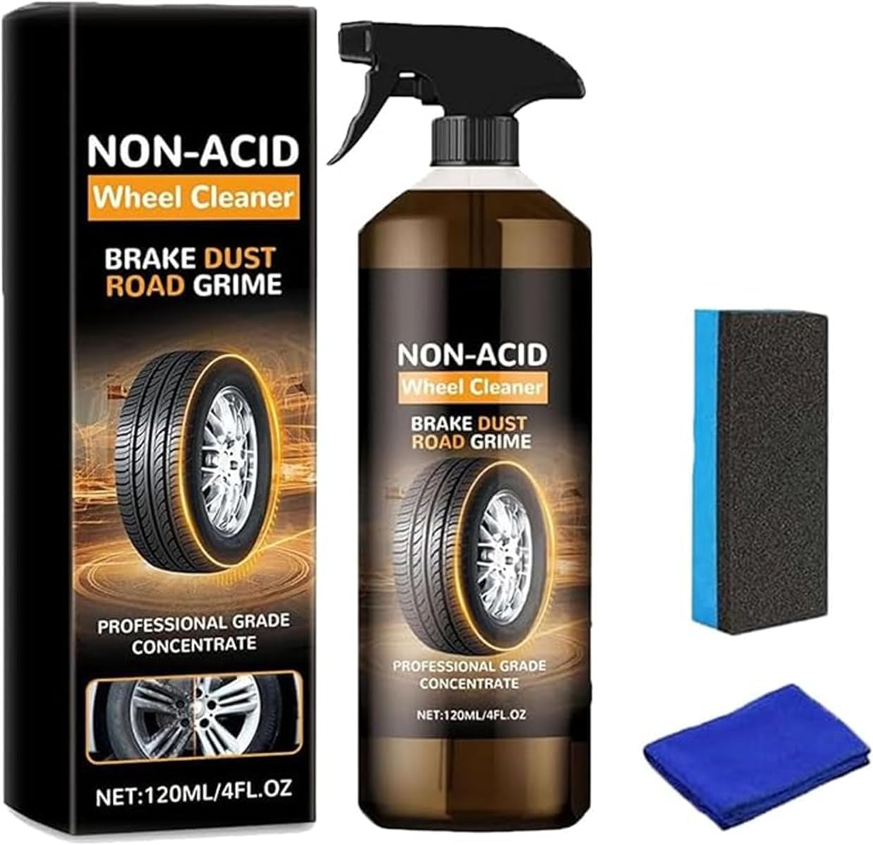 Wheelblaze Wheel Cleaner – Wheel Blaze Versatile and Powerful Rust Converter Quick Polish and Refurbishment Turn Filthy Wheel into Instant Shine Highly Effective Dirt Converter for Wheels (1)