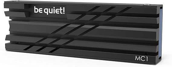 be quiet! MC1 M.2 SSD Cooler, Efficient Cooling for M.2 2280 SSDs, Supports Single- and Double-Sided Modules, PlayStation 5 Compatible, Premium Black Design