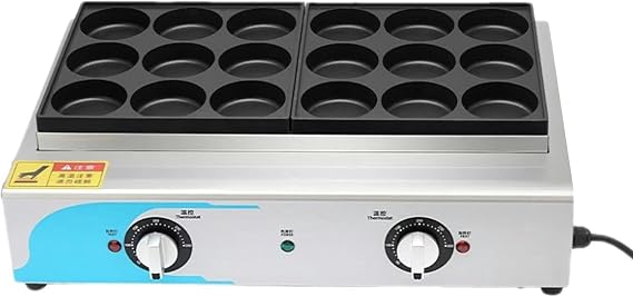 Egg Burger Machine, 18 Holes Egg Mini Pancake Frying Pan, with Easy Clean Non Stick Coating & Cool Touch Handles, for Cooking Healthy Fried Eggs Burger Omelette and More,