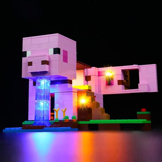 VONADO LED Lights - Pig House Kit Compatible with Lego 21170, DIY Pig House Lighting