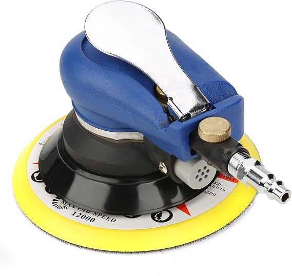 Random Orbital Sander Pneumatic Sander AT-980,for Polishing of Ironware,Automotive,Furniture,Wood,for Deal with Various Rough Surface,for Home Factory Use(6 inches)